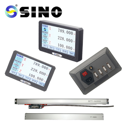 SINO SDS200S Kit de lecture numérique DRO 3 axes LCD plein écran tactile pour la machine de fraisage de tour à échelle de codeur linéaire