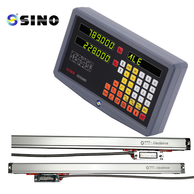 SINO SDS 2MS DRO Kit Balance linéaire en verre pour le tour de fraisage TTL 2 axes Système d'instrument de test de lecture numérique