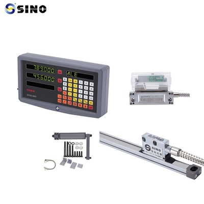 Lecture numérique SINO SDS 2-3MS 2 axes LCD métallique complet pour fraiseuse DRO 0,005 mm Résolution pratique avec encodeur linéaire