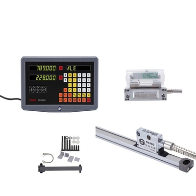 SINO SDS 2MS DRO Kit Balance linéaire en verre pour le tour de fraisage TTL 2 axes Système d'instrument de test de lecture numérique