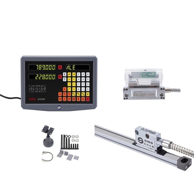 SDS 2MS DRO Kit Balance linéaire en verre pour le tour de fraisage TTL SINO 2 axes Système d'instrument de test de lecture numérique