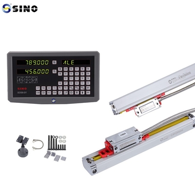 SINO SDS6-2V DRO 2 axes de lecture numérique avec des kits LED en métal Deux réglages de codeur linéaire pour le tour de fraisage
