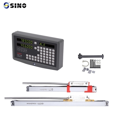 SINO SDS6-2V DRO 2 axes de lecture numérique avec des kits LED en métal Deux réglages de codeur linéaire pour le tour de fraisage