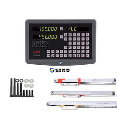 SINO SDS6-2V Lecture numérique Métal LED Lecture numérique 2 axes DRO Kits 60Hz Pour fraiseuse