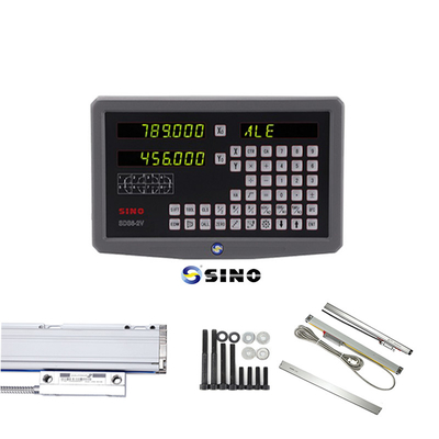 SINO SDS6-2V Lecture numérique Métal LED Lecture numérique 2 axes DRO Kits 60Hz Pour fraiseuse