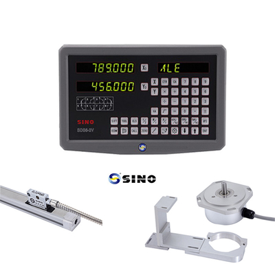 SINO SDS6-2V Lecture numérique Métal LED Lecture numérique 2 axes DRO Kits 60Hz Pour fraiseuse