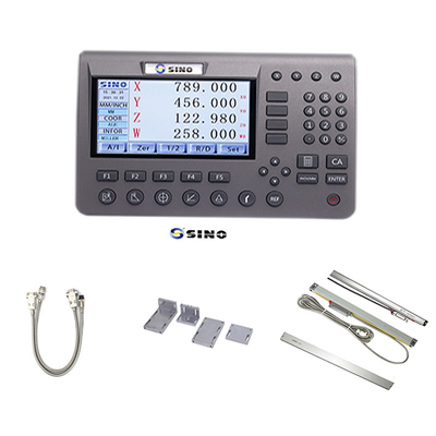 SINO SDS200 4 axes LCD métallique SINO Système de lecture numérique 285x195x53cm Durable avec kit de codage linéaire pour tour