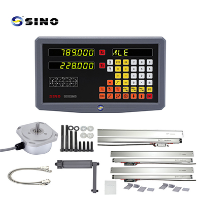 Système de lecture numérique du tour SINO SDS2MS à 2 axes AC 100-240V Multifonctionnel avec échelle linéaire pour tour