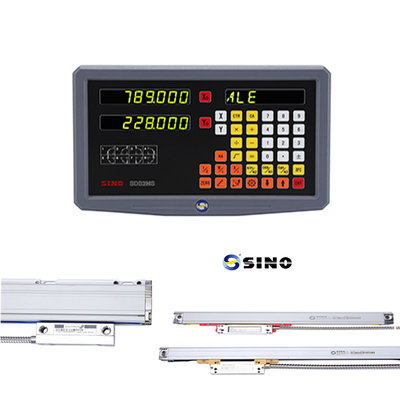 Système de lecture numérique du tour SINO SDS2MS à 2 axes AC 100-240V Multifonctionnel avec échelle linéaire pour tour