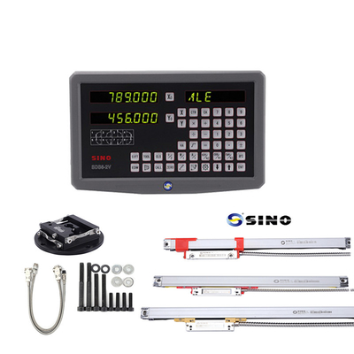 2 axes de lecture numérique SINO SDS6-2V DRO avec des kits LED en métal Deux règleurs linéaires pour fraiseuse