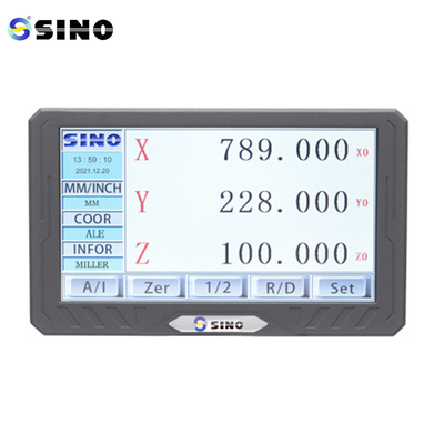 SINO SDS200S Kit de lecture numérique DRO 3 axes LCD plein écran tactile pour la machine de fraisage de tour à échelle de codeur linéaire