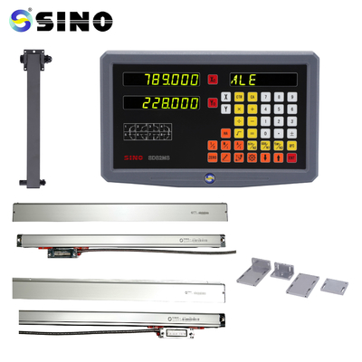 SINO TTL RoHS 2 axes SDS2MS Pour le tour, systèmes de mesure DRO multifonctionnels avec encodeur linéaire