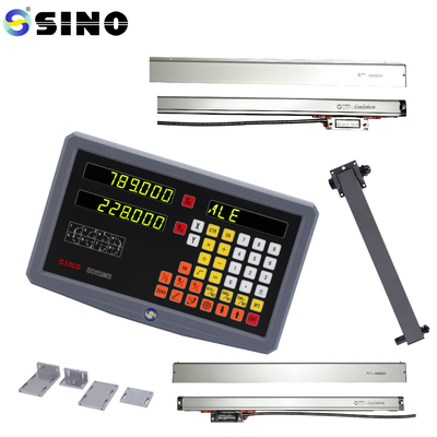 SDS 2MS DRO Kit Balance linéaire en verre pour le tour de fraisage TTL SINO 2 axes Système d'instrument de test de lecture numérique