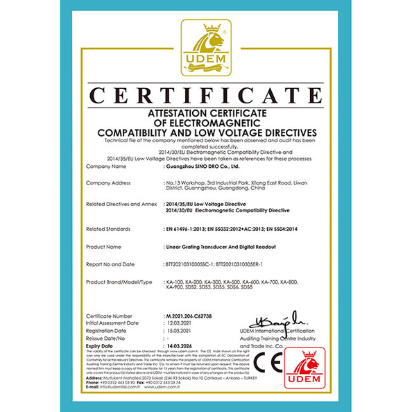 LA CHINE Guangzhou Sino International  Trade Co.,Ltd Certifications